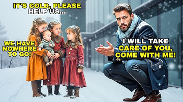 Millionaire CEO finds freezing kids: ‘Mommy is gone on the ice…’ — the truth breaks his heart.