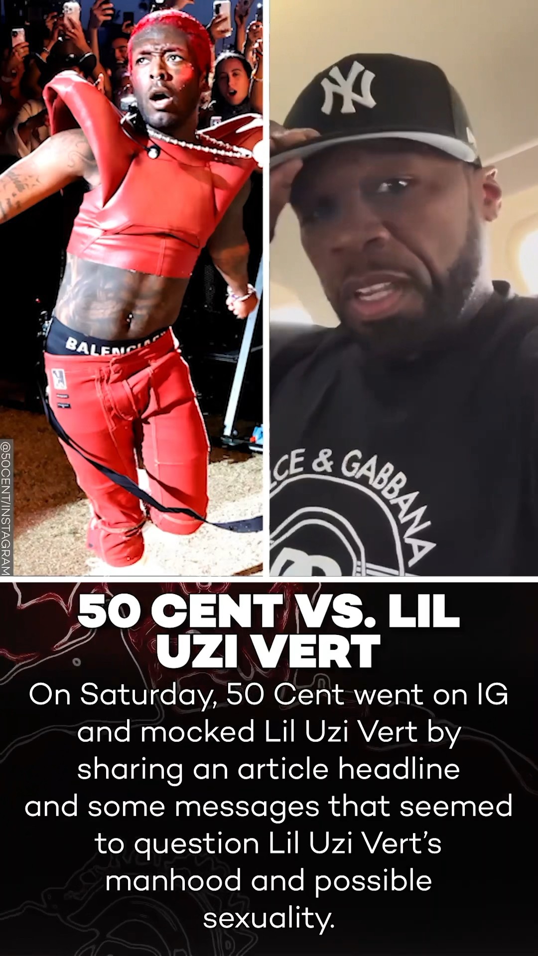 50 Cent Reacts to Lil Uzi Vert Acting Sus at Coachella!
