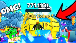 👑OMG! I *BROKE* 100X COIN HUGE DOODLE CHEST!👑PET SIMULATOR X UPDATE!👑