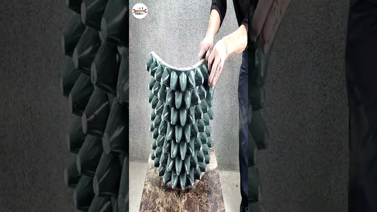 Wonderful aquarium from egg trays