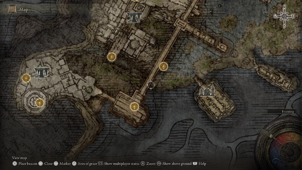 Карта священных слез elden ring