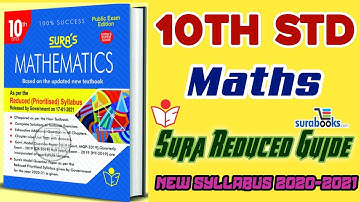 10th Std Maths Sura Reduced Guide 2020-2021 | English Medium | ©Sura Publication | ( Sample Copy )
