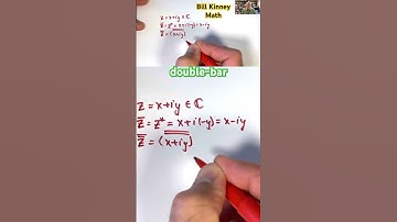 𝑧̿ = 𝑧...COOL!! 😎😎 The COMPLEX CONJUGATE of the Complex Conjugate is the Complex Number Itself!!