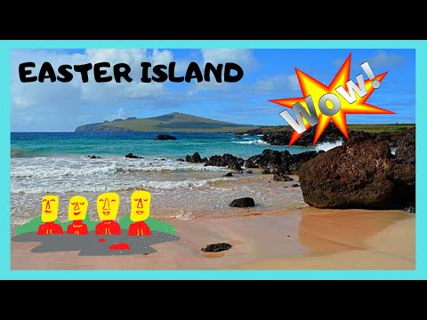 ईस्टर द्वीप: आश्चर्यजनक ️ गुलाबी ज्वालामुखी OVAHE . का समुद्र तट