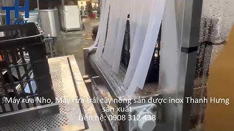 Máy rửa rau củ quả công nghiệp | Máy rửa trái cây công nghiệp. Máy rửa rau