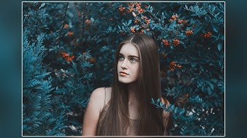 Photoshop Tutorial : Cyan Blue Color Grading in Photoshop