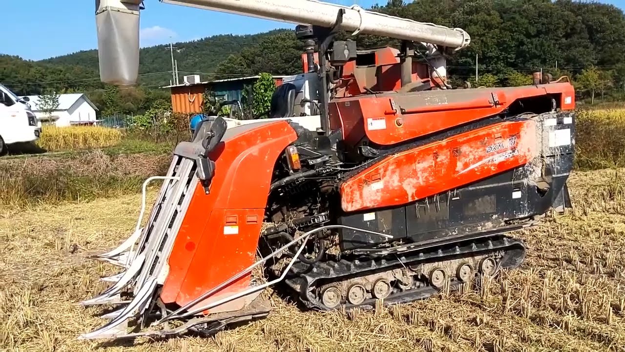 콤바인 작업 중 힘이 떨어지고 시동이 자주 꺼지는 증상/ DPF cleaning /DXM73GF