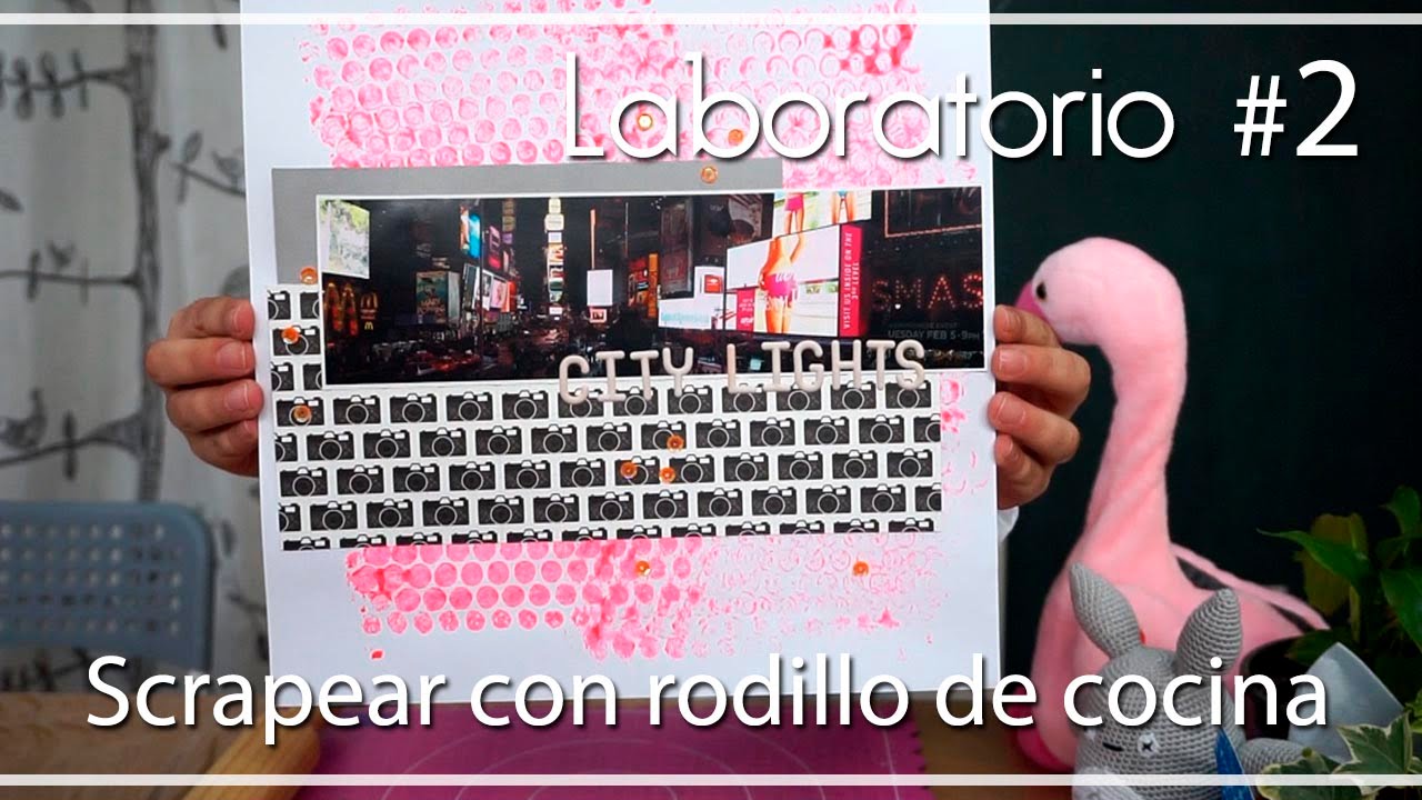Laboratorio #3: Scrapeando con un rodillo de cocina scrapbook paper