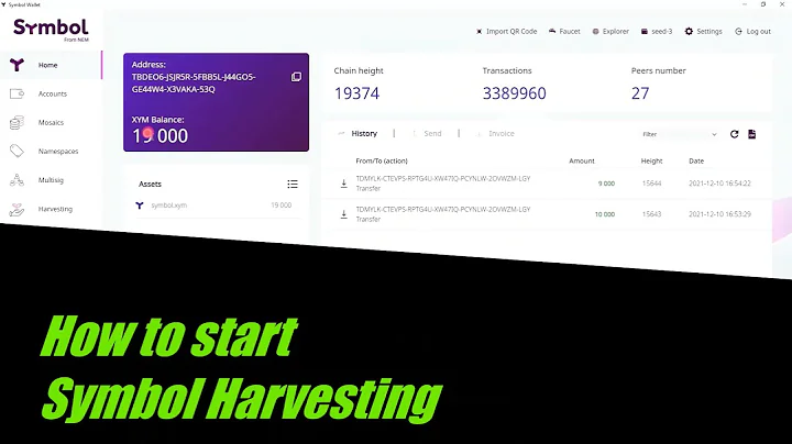 How to start staking or harvesting Symbol (Xym) in 5 minutes