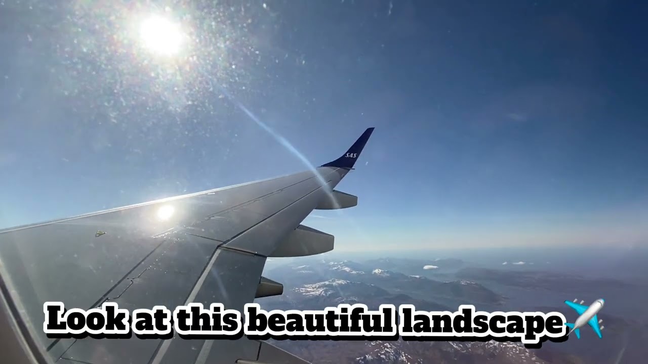 SAS trip report. Embraer 195LR. Kristiansund kvernberget airport-Oslo Gardemoen AirPort. #plane