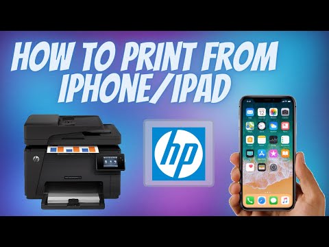 Hick Fejl Ti år How to Print from an iPhone to HP Printer (or iPad, (same process)) -  YouTube