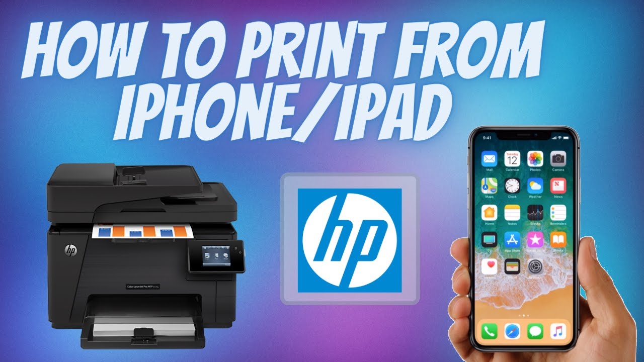 HP printer setup (Apple AirPrint for iPhone, iPad)