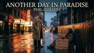 Another Day in Paradise - Phil Collins (lyrics video)