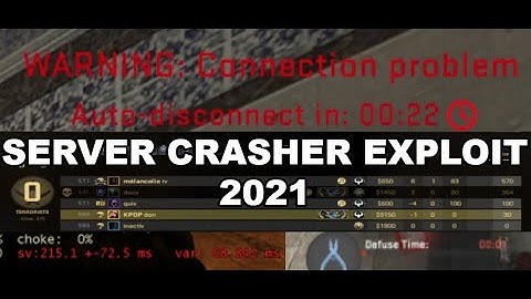 CS:GO | SERVER CRASHER EXPLOIT! (2021) VALVE FIX PLS