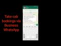 Take cab bookings via whatsapp  infobiz  chatbot
