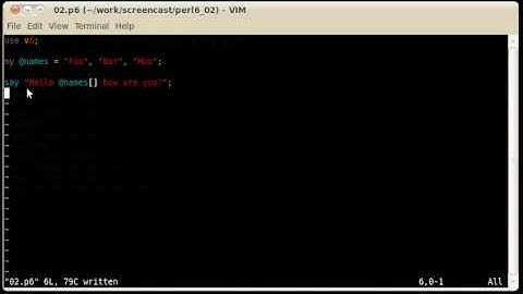 Perl 6 - part 2 - arrays