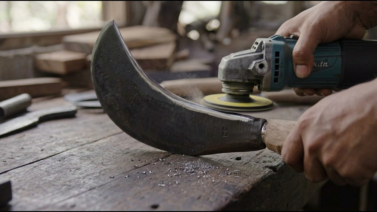 Forging the PERFECT harvesting knife from scratch! | Blacksmith Process ...
