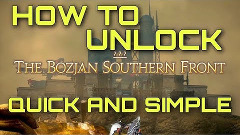 FFXIV - How to ACTUALLY Unlock Bozjan Southern Front