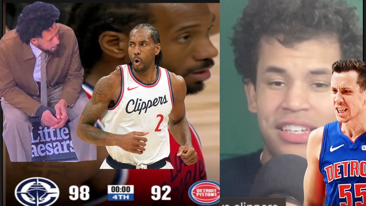 CADE CUNNINGHAME SITS OUT + PISTONS COLLAPSE!! PISTONS VS CLIPPERS REACTION!! AuthenticallyIan