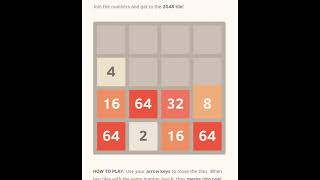 Playing 2048 (Tile Generator Mod by hcz)
