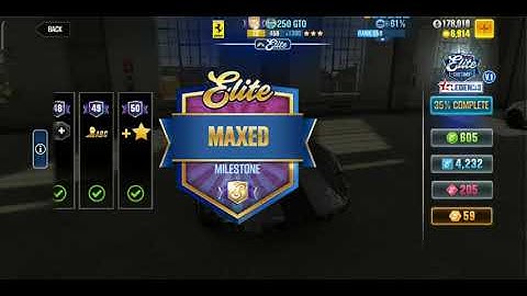 CSR racing, Ferrari 250 GTO maxed Elite and tune