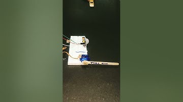 Motion Detection using pir sensor using Arduino Nano and servo motor #engineering #electronics