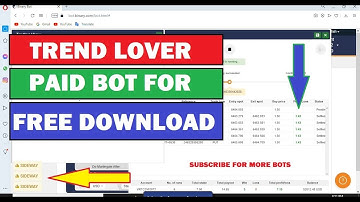 Binary TREND LOVER Paid Bot for Free Download