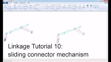 Linkage Tutorial 10| sliding connector mechanism| mô phỏng cơ chế máy | vui ven toan