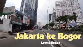 MOTOVLOG 31 - Jalan Jakarta menuju ke BOGOR lewat depok ( via pasar minggu )