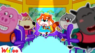 Wolfoo and Friends Channel - Wheels on the bus with Wolfoo family, bus,  song, wheel, Kids, just relax with the wheels on the bus song! 🎵😘  #WOANETWORK, By Wolfoo and Friends Channel
