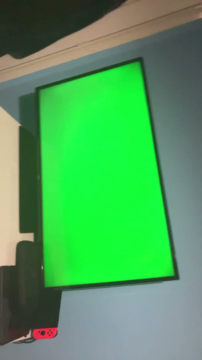 My TV turned into a green screen (how do you fix this