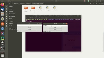 client server networking chat with gui in python using socket