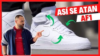 ⏩ ¿Cómo Atar AIR FORCE 1 MID? Hazlo como NIKE en 2023 ✅ 【AF1 MID】