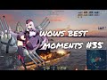 World of Warships Best Moments #35 GNEISENAU Edition