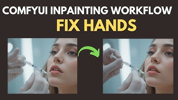 comfyui tutorial - inpainting workflow  - Fix hands