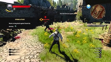 The Witcher 3: Wild Hunt - Prologue Kaer Morhen: Mount a Fast & Strong Attack Tutorial Sequence PS4