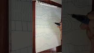 easy zen patterns tutorial #shorts #art #trending #zenpatterns #drawing #viral #zendoodle
