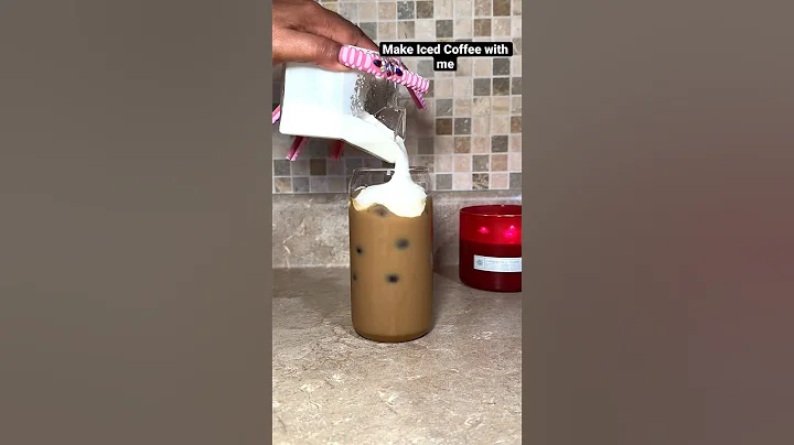 Make Iced Coffee with me #asmr #coffee #icedcoffee #asmrvideo #coldcoffee #asmrsounds #icedlatte