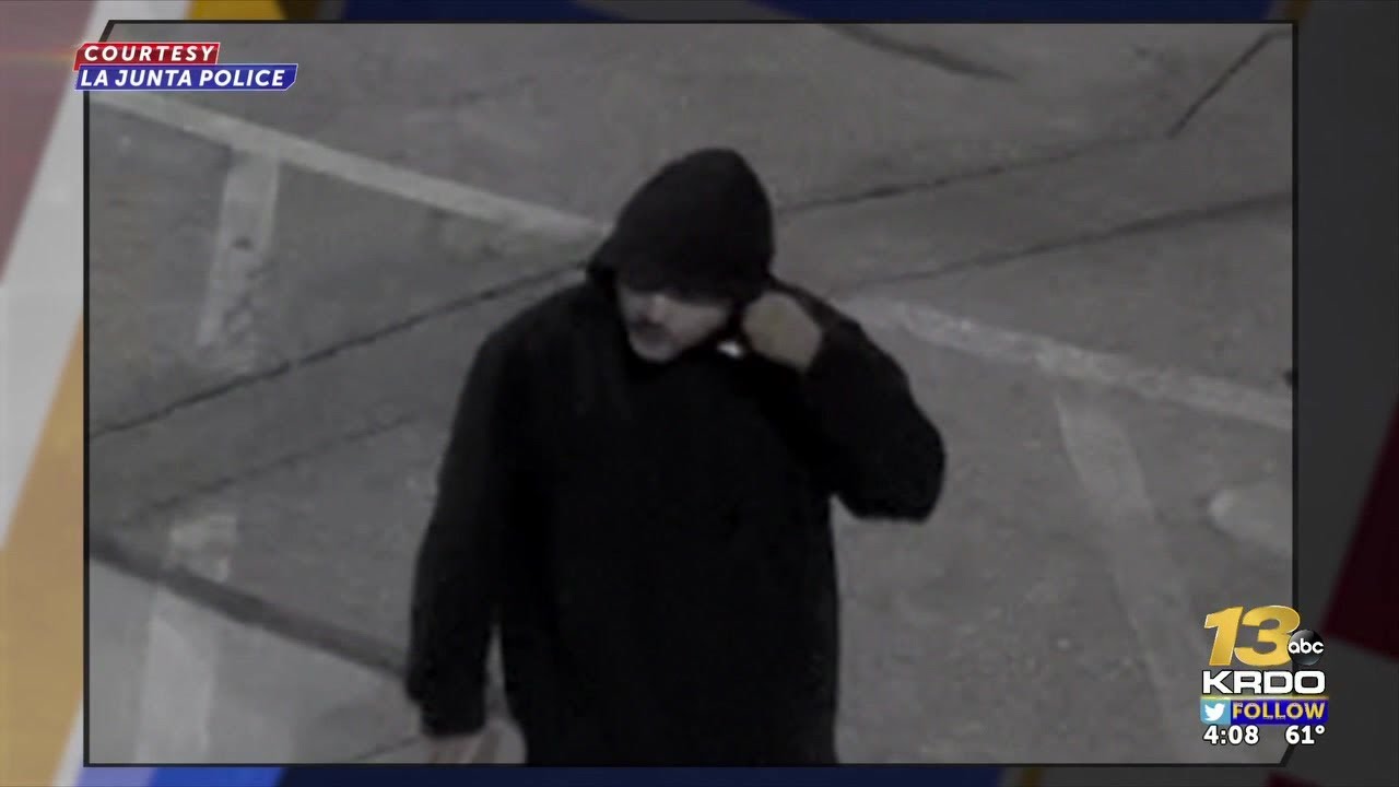 La Junta police looking for suspect that threw a rock through a school window