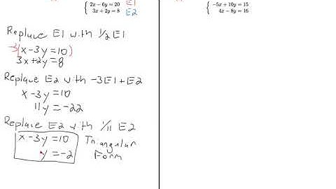 8.1 Solving Systems of Two Linear Equations