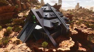 I Am Building a Giant Modern Tek Base A-Frame Pyramid in ARK: Survival Ascended!