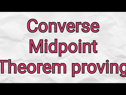 converse of mid point theorem proof class 9
