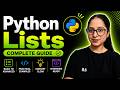 Python Lists Complete Guide 🔥 Basic to Advanced + Practical Examples