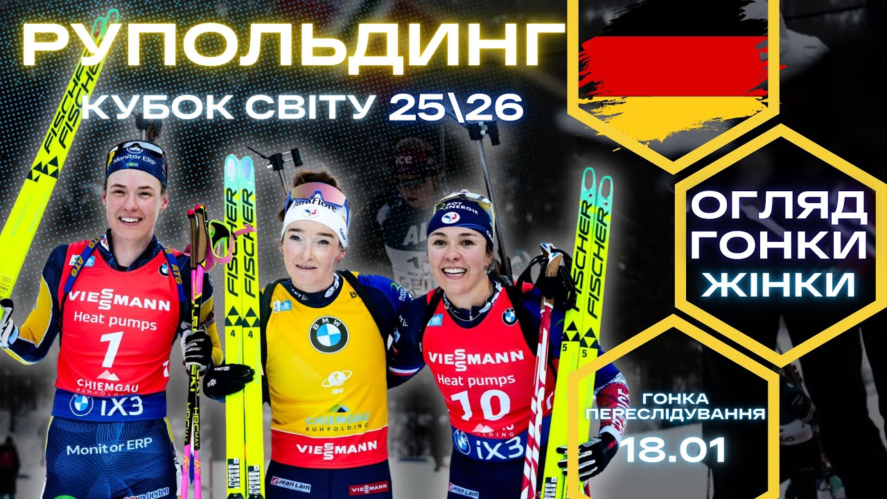 Біатлон: Кубок Світу 25|26   / Рупольдинг / Жінки - Гонка переслідування / Огляд гонки