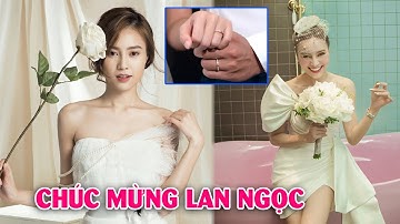 Bạn bè chúc mừng hạnh phúc của Ninh Dương Lan Ngọc, mặc váy cưới siêu  xinh đẹp