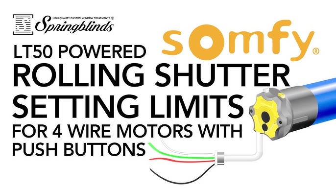 SPRINGBLINDS: SOMFY Roll Up WireFree R28 RTS Motor Assembly 