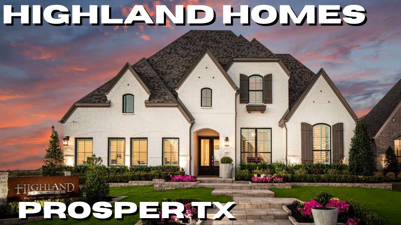 Highland Homes Mustang Lakes Plan 222 Prosper Texas YouTube