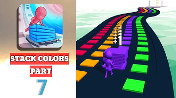STACK COLORS🏃‍♀️Mobile Game Android,iOS All Levels Gameplay Walkthrough | New UPDATE PART 7