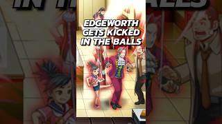 That Time Miles Edgeworth Got Kicked In The Balls