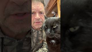 Trying to comfort my sad black cat! #timmy #catlife #pets